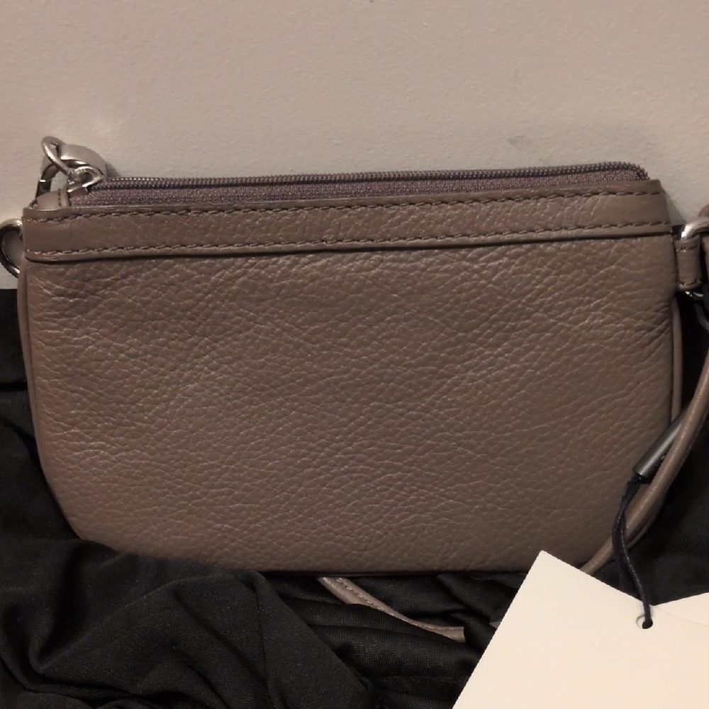 Calvin Klein Gray Leather Wristlet Nwt - Picture 6 of 13